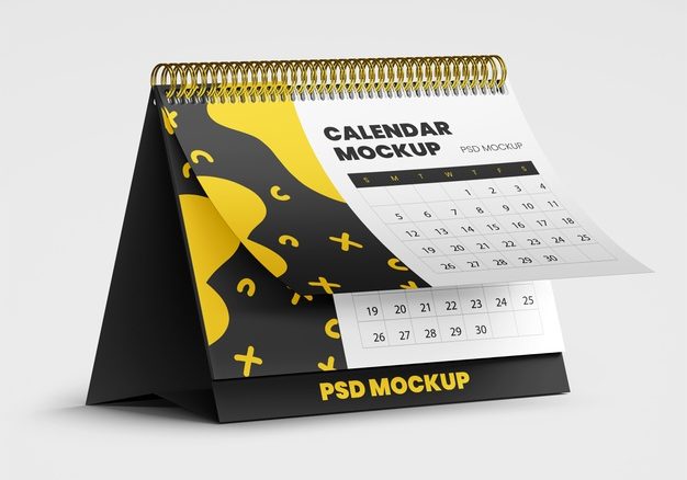 spiral-desk-calendar-mockup_315241-4